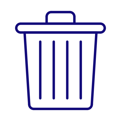 Clean, delete, garbage, recycle bin, trash icon